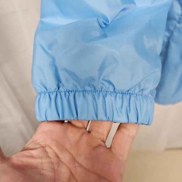 Blair Windbreaker Blue Floral Embroidered Zip Casual M - Picture 4 of 11